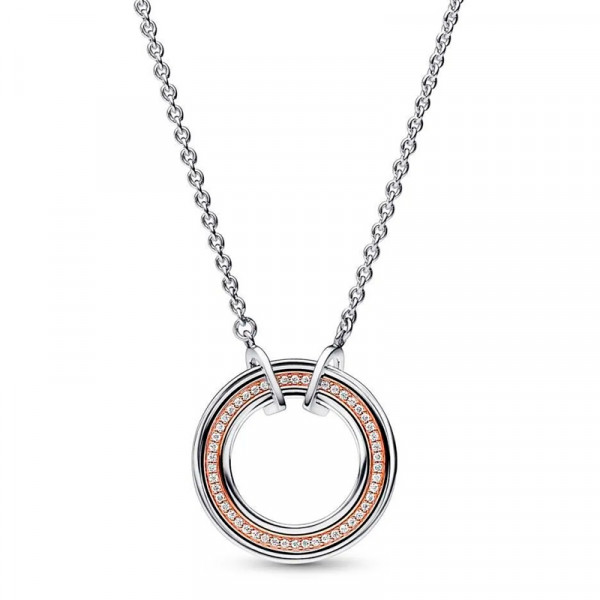 pandora-two-tone-pave-logo-necklace