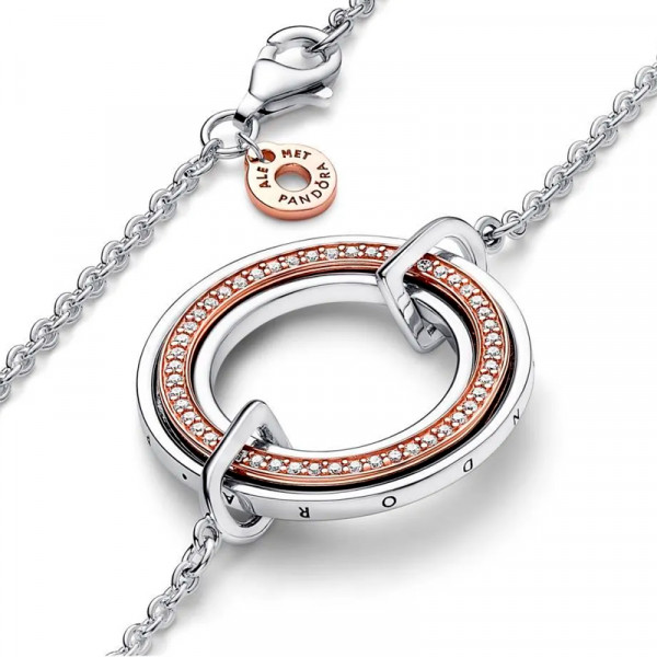 pandora-two-tone-pave-logo-necklace