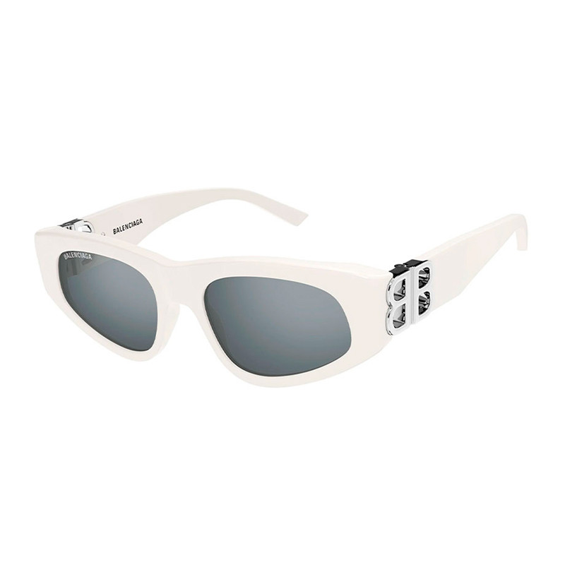 Balenciaga Unisex White/Silver Sunglasses Sunglasses Bb0095s