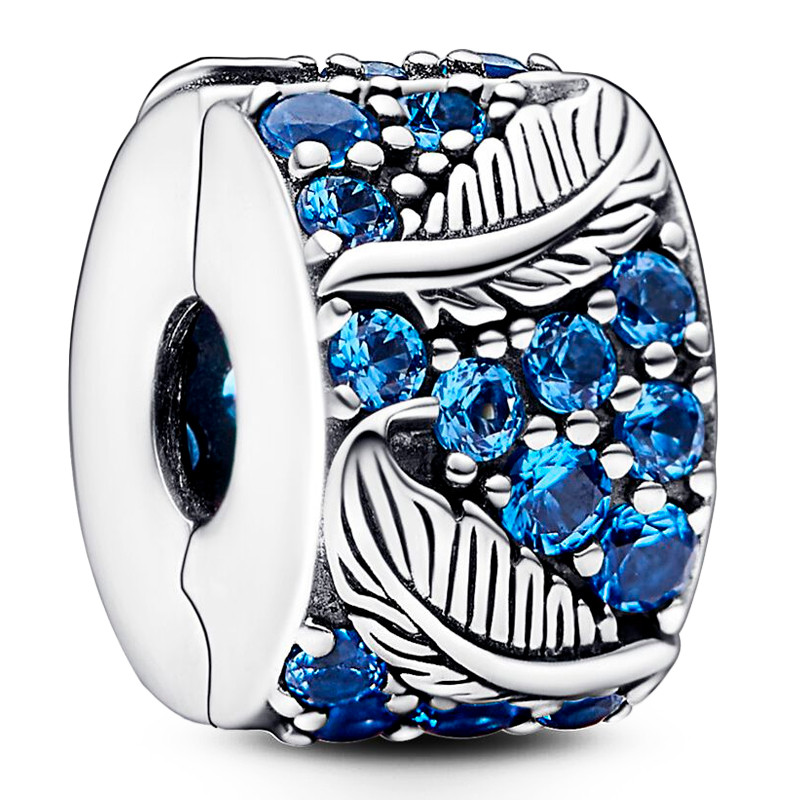 Pandora Charms Clip Piuma Curva in Pavé 792552C01
