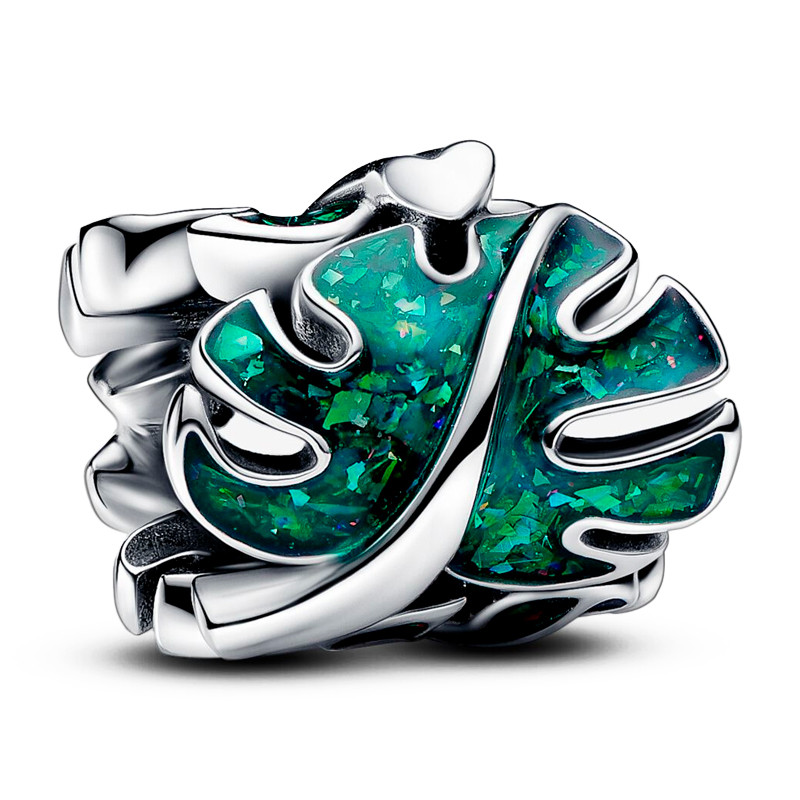 Pandora Charms Ciondolo con foglie verdi di Monstera 793332C01