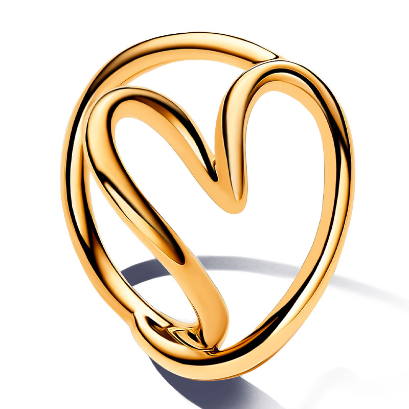 Pandora Anillo Corazón Forma Orgánica 163288C00