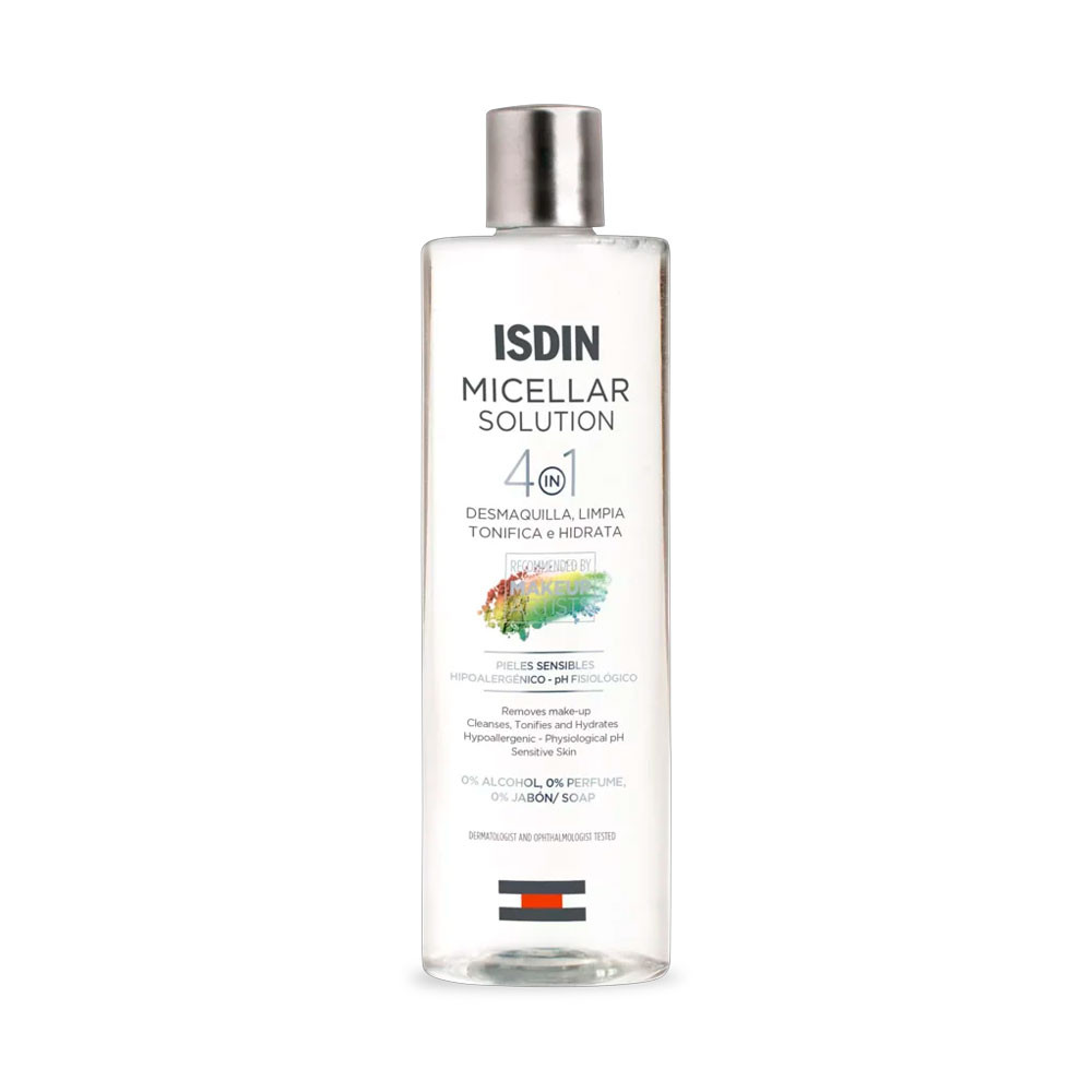 Isdin Make-up Micellar Solution Acqua micellare 4 in 1: rimuove il trucco, deterge, tonifica e idrata