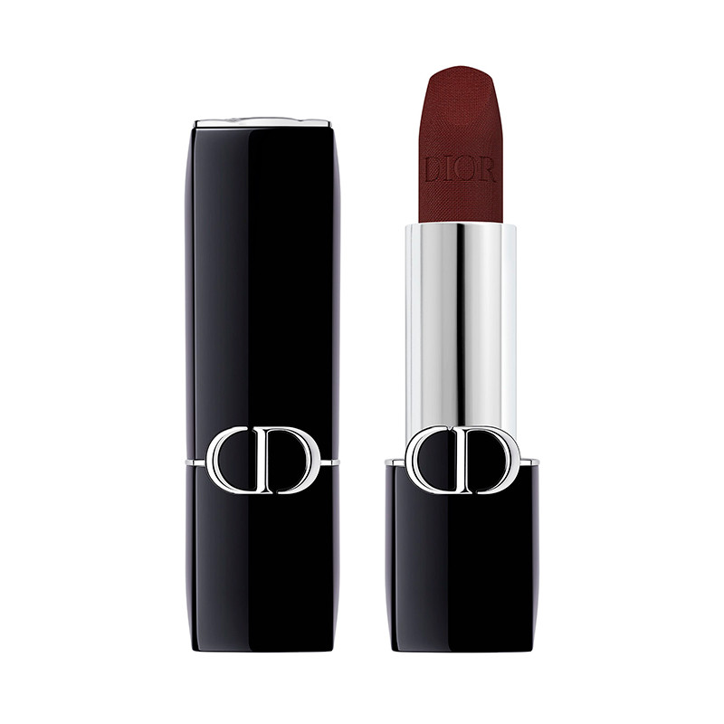Dior Gloss ROUGE DIOR BALM Balsamo labbra universale - 95% ingredienti di origine naturale - trattamento floreale idratante - ricaricabile 001 DIORMIDNIGHT