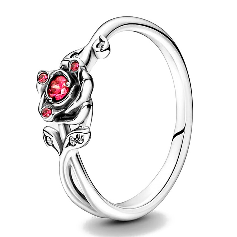Pandora Anelli Anello rosa Disney La Bella e la Bestia 190017C01