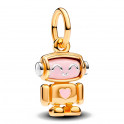 Rotating Robot Face Pendant Charm 763441C01