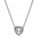 Embossed Heart Necklace 398425C01