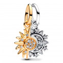 Charm colgante divisible de sol y luna 763585C01