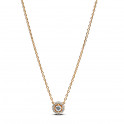 Round Halo Necklace in Pavé 363548C01