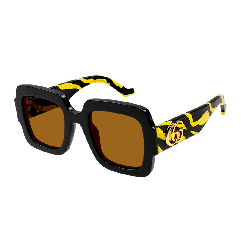 Gucci Woman Sunglass GG1547S -  Frame color: Black, Lens color: Brown