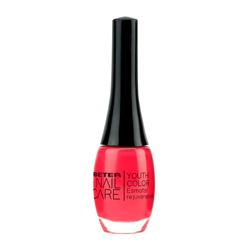 Beter 034 Rouge Fraise Nail Polish Youth Color Color Nail Polish + Tortalizing Treatment