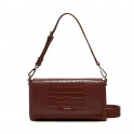 CONVERTIBLE CROCODILE SKIN SHOULDER BAG