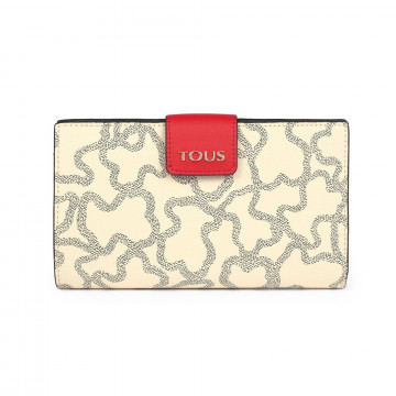 Tous M. Flat K Icon Multi-Beige Wallet