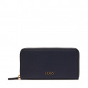 Large eco-sustainable navy blue wallet