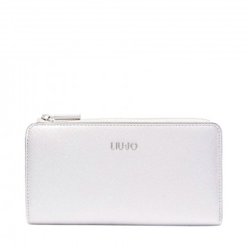 cartera-zip-around-silver