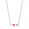 Heart Necklace with Arrow Sterling Silver 393669C01