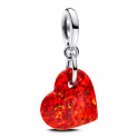 Charm Colgante Corazón Rojo Opalescente 793348C01