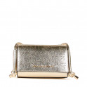 METALLIC LEATHER EFFECT SHOULDER BAG