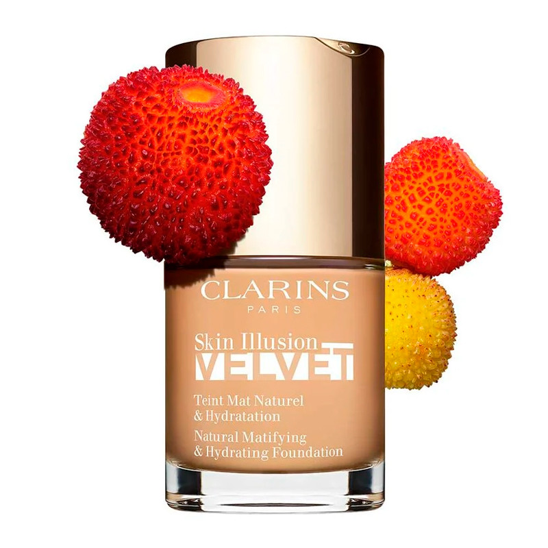 Clarins Bases Maquillaje Skin Illusion Velvet Maquillaje Sérum Acabado Mate