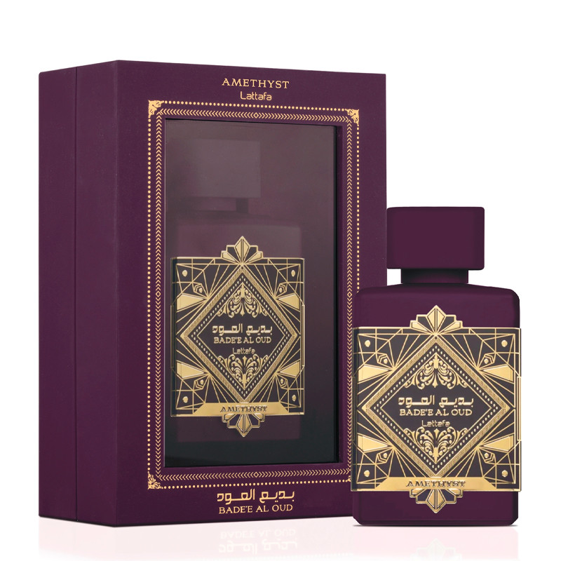 Lattafa Badee Al Oud Amethyst Eau da Parfum 100ML, Perfume Árabe de Larga Duración
