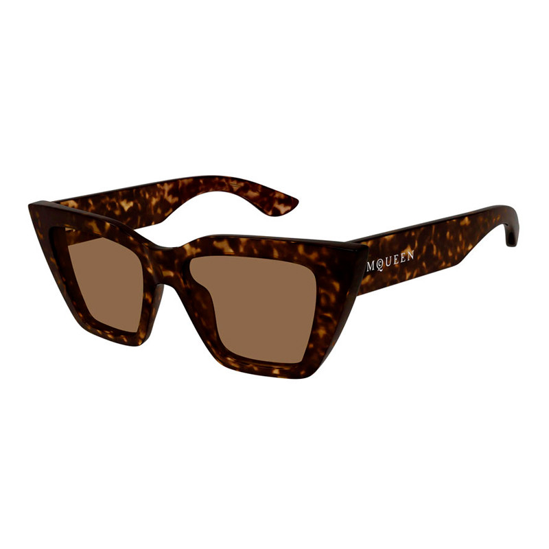 Alexander McQueen AM0507S 002 Women’s Sunglasses Tortoiseshell Size 52