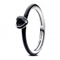 Pandora Anello cuore Chakra nero ME 193088C01