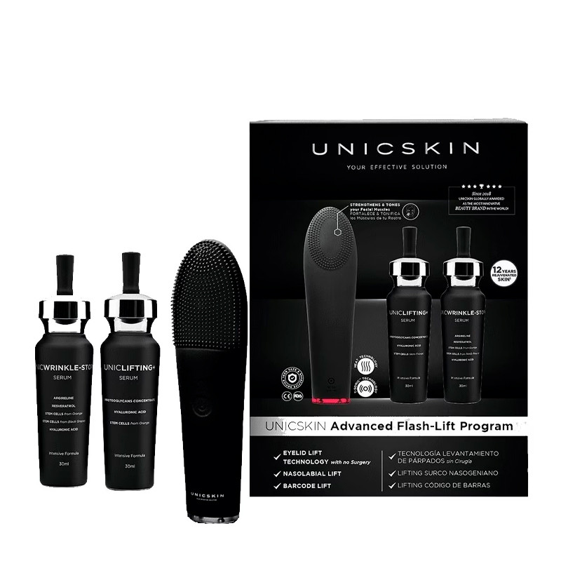 Unicskin Advanced Flash Lift Program Kit antienvelhecimento e drenagem linfática - 1 UD. Conjunto Perfume Feminino