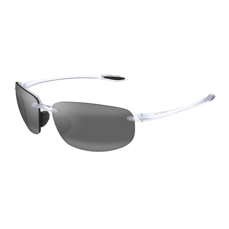 Maui Jim Unisex Sunglass Hookipa -  Frame color: Clear, Lens color: Grey Gradient Polarized