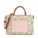 AMAYA KAOS ICON BEIGE MEDIUM SHOPPING BAG BY TOUS