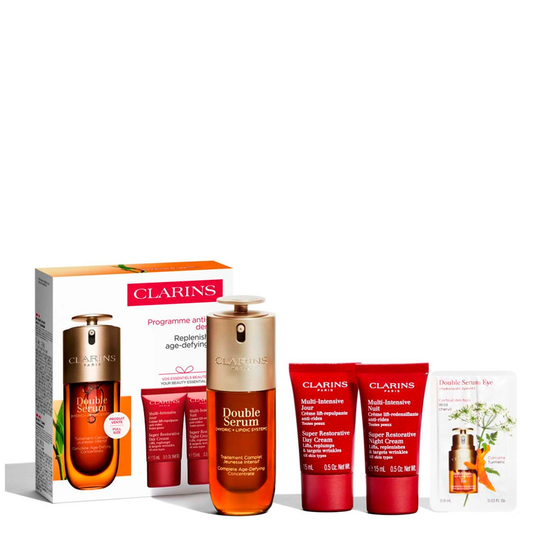 Clarins Women's Cream Face Skin Care Double Serum G9 & Multi Intensive Set