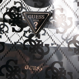 Guess Tuana M 2-in-1 Shopping Bag and Clutch Brown Logo