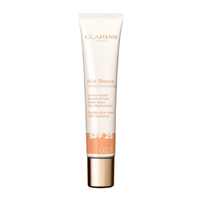 Clarins Cosmética Facial Skin Illusion Tinted Moisturizer SPF25 Tratamiento Antiedad Con Color Efecto Glow