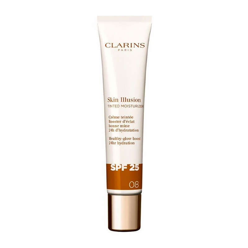 Clarins Cosmética Facial Skin Illusion Tinted Moisturizer SPF25 Tratamiento Antiedad Con Color Efecto Glow