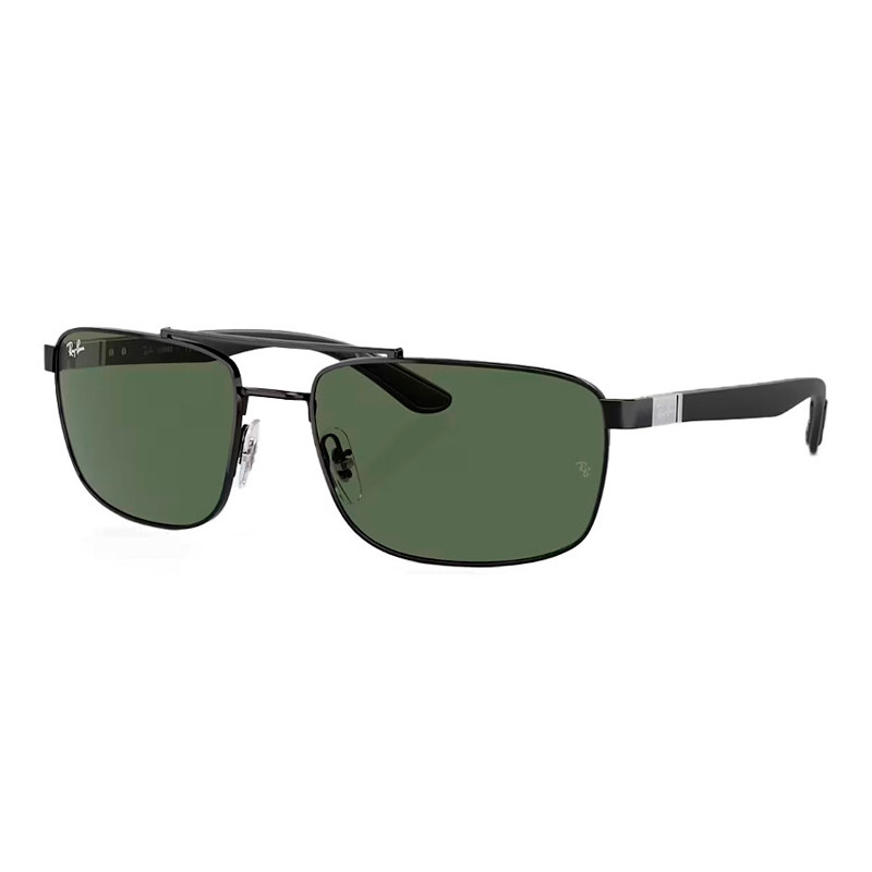 Ray-Ban Men's Black/Dark/Green Sunglasses For Sunglasses 0Rb3737