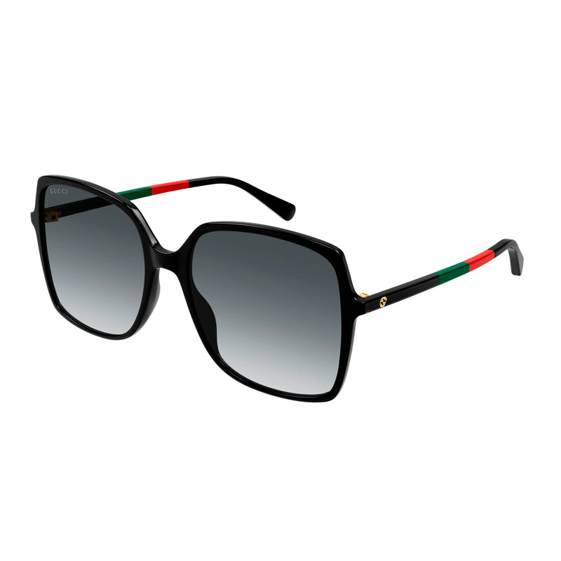 Gucci Women's Square Black Grey Gradient GG0544S Sunglasses