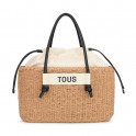Sac nacelle Scoubidou TOUS Natural avec poignées fixes