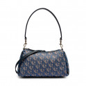 BOLSO DE HOMBRO CONVERTIBLE DE JACQUARD CON LOGO