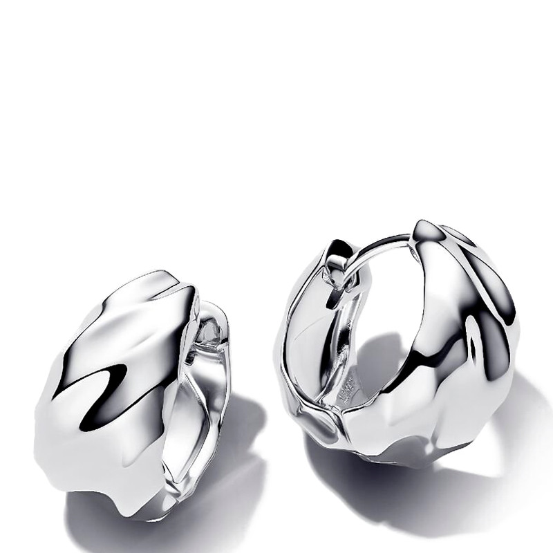 Pandora Pendientes de Aro Pequeños Ondulados 293874C00