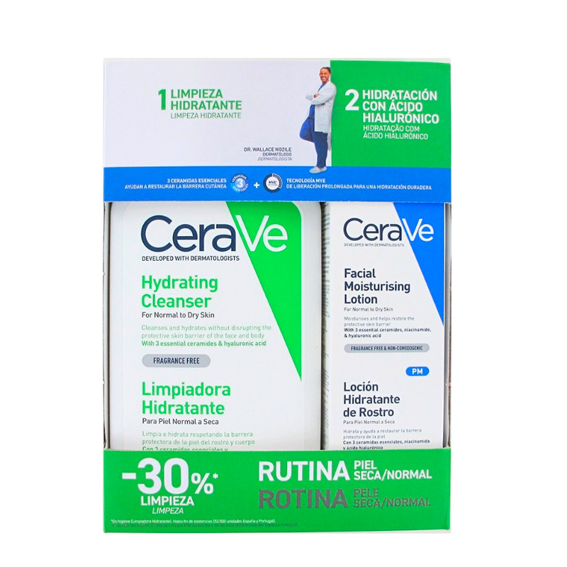 Cerave  Face Skin Care Hydrating Set Hydrating Cleansing Pack