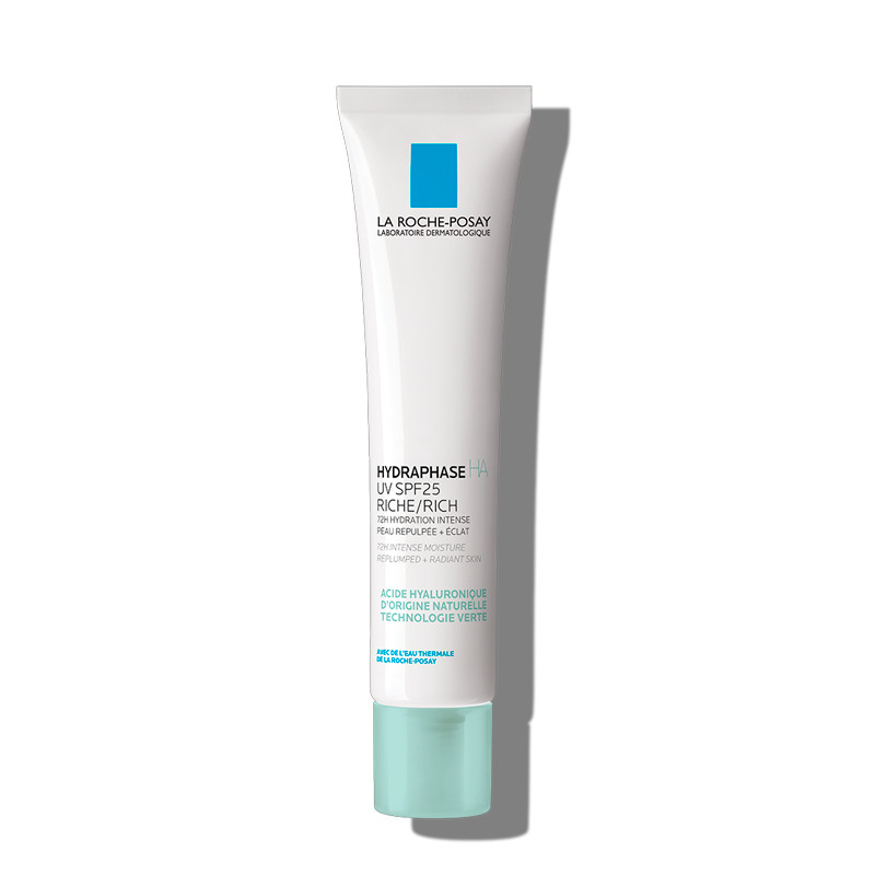 La Roche Posay Trattamenti Viso Hydraphase Ha Uv Spf 25 Rich Crema idratante per pelli sensibili. Idratazione intensa 72 ore.