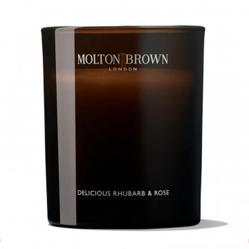 Delicious Rhubarb & Rose Signature Candle Vela Aromática para Casa