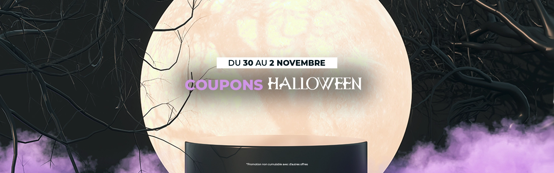Économisez jusqu'à 15€ avec nos coupons d'Halloween